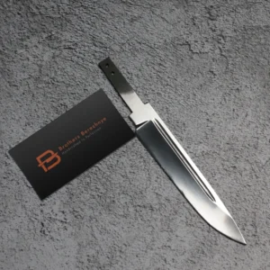 Blade blank made of Böhler K110 steel with fuller – 185 mm, 60–62 HRC – Brothers Berezhnye