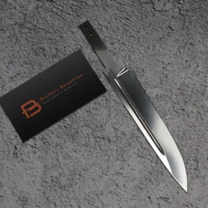 Blade blank made of Böhler K110 steel with fuller – 185 mm, 60–62 HRC – Brothers Berezhnye