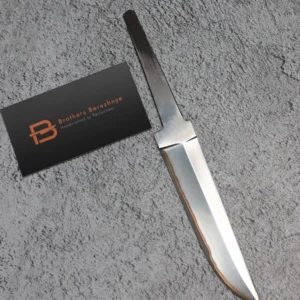 San Mai knife blade blank with K340 core, copper interlayer and stainless cladding – 215 mm, 62 HRC – Brothers Berezhnye