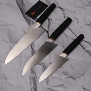 Vanax SuperClean Kitchen Knife Set (3 pcs) in Leather Roll